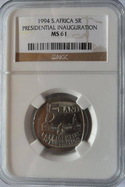 CHEAPEST ON BOB!!!!! SUPER RARE GRADE !!! NGC GRADED INAUGURATION R5 1994 MS61 !