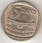 Mandela Presidential Inauguration R5 1994 - Circulated