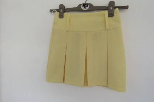 Cute buttercup yellow mini skirt by RT DENIM for age 12-13 yrs old girl.New cond.