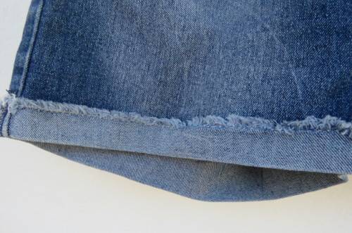 Seriously sexy blue denim jean shorts by 'Jay Jays' in size 34/10. Distressed look.