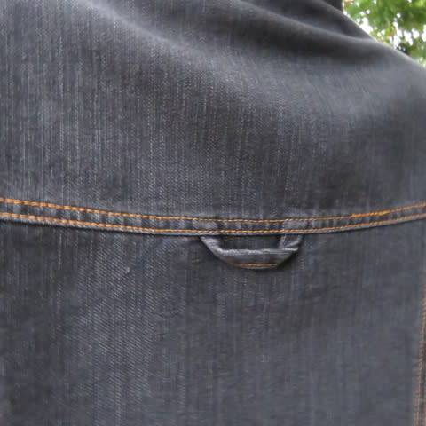 As new denim casual ong sleeve jacket by ML CLASSICS in size 36/12. Large front pockets.