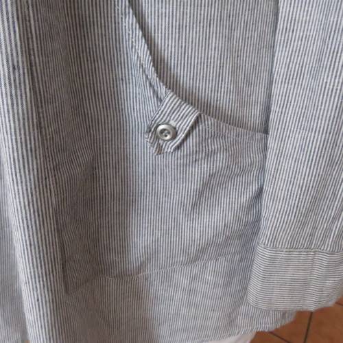 LEGIT long size 30 100% cotton top in empire style. Vertical tiny frills on top . .