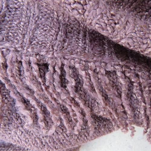 Fabulous acrylic doubleknit slip over cardigan in golden brown with some shine.Size 42/18. As new