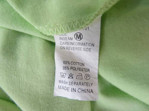 Sweet lime colour strappy top in stretch cotton with sequin butterfly on front.Size 32/8. New cond.