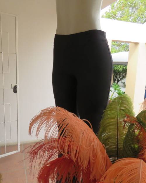 Smart black straight legged dress pants. Bandless with back zip.By SMILEY size 32/8.As new