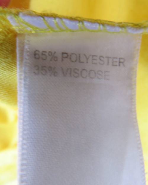 As new buttercup yellow maxi sleeveless dress. Scooped neckline.Size 36/12.Polyester/viscose.