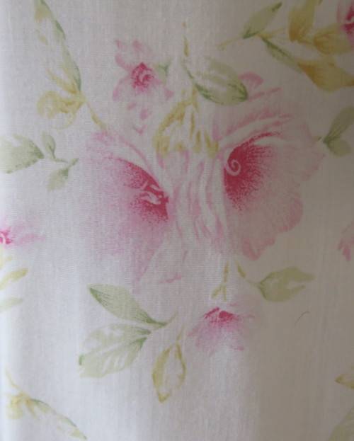 Summer short sleeve polycotton night gown size 44/20.Button down.White/pink/yellow floral.By DREAMER