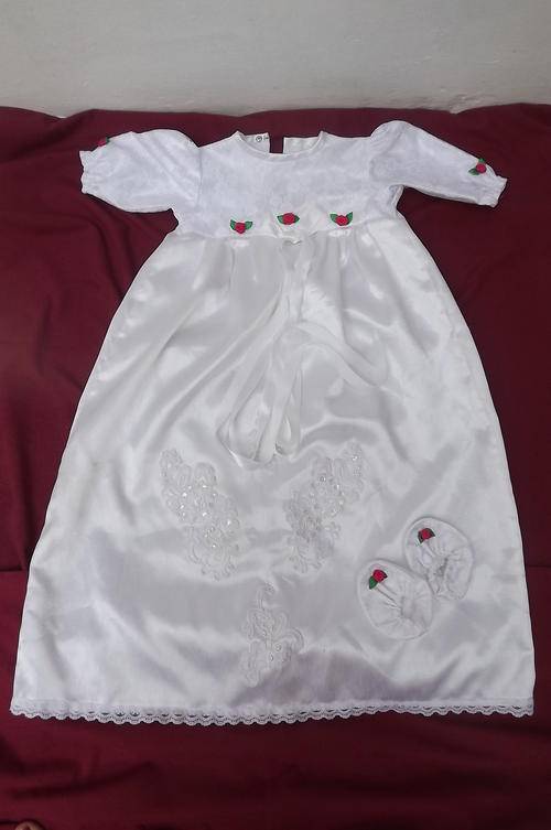 Christening Dress for Girl with matching shoes