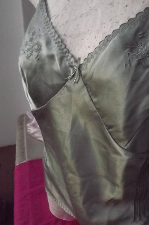 Olive Green silky camisole