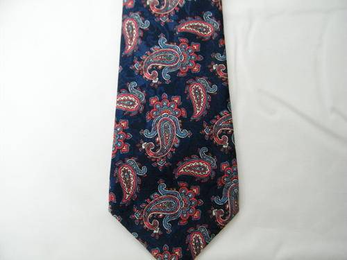 Giorgio Navy Paisley Design Silk Tie made in Italy - never worn