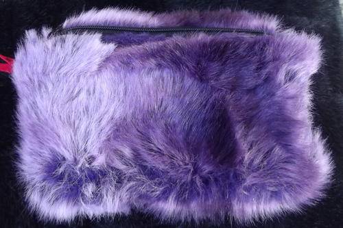 Small Fluffy Purple Casual Party Bag