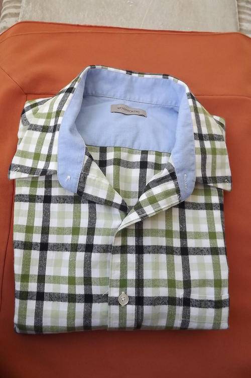 Green Checkered Men's Shirt suitable for Winter in size L from Woolworths - very good condition
