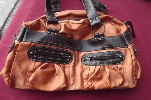 Gold Colour Hand Bag - used but clean and in good condition - 23x34cm