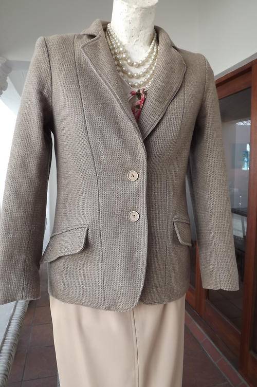 Light Brown Winter Ladies Jacket in size 10/34-92cm - fully lined by Tri-Mee - good condition