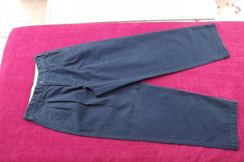 Navy Chinos in Pure Cotton for 10 yr old Boy by Woolworths - waist 63cm - good condition