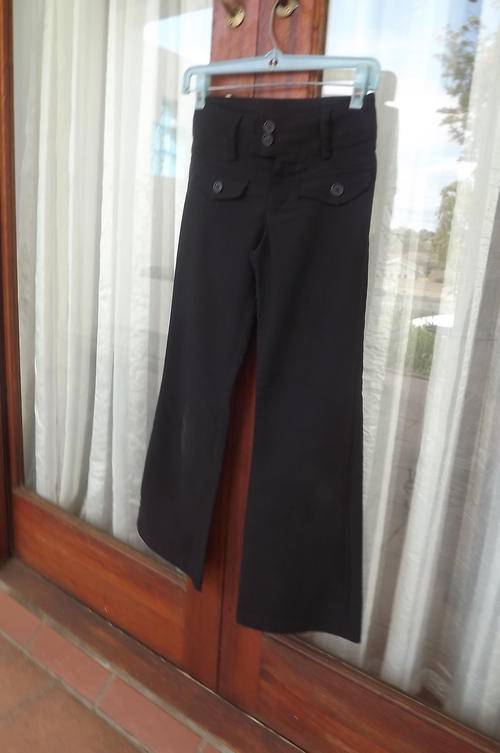 Black Boot Leg Pants for 9-10yr old girl - 80% Rayon, 15% Rayon & Spandex - good condition