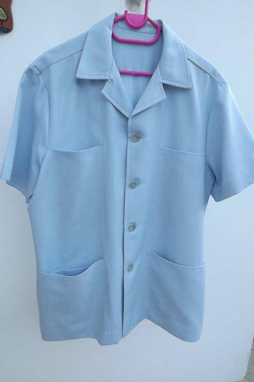 Light Blue Safari Suit Jacket by Vella in size 102cm - as new condition