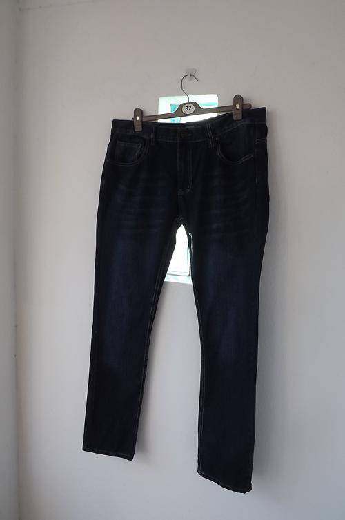 Handsome dark blue skinny leg denim men's jeans by Network size 38/9cm.90%Cotton 10%Polyeste