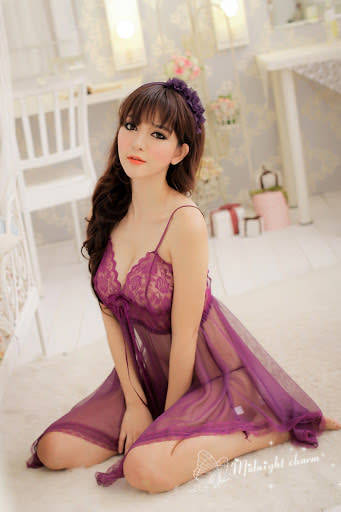 Purple Night Wear Size Small