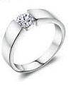 Cyrstal Diamond Sterling Silver Ring