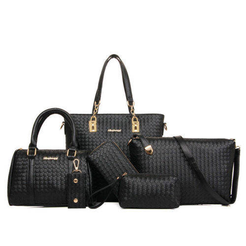 2017 New luxury PU leather handbag 6 piece set!!! Various Colours available