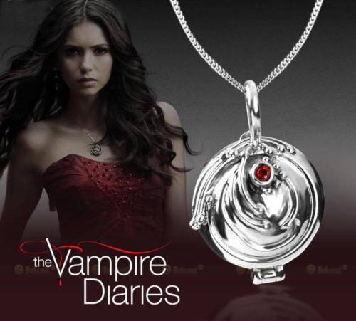 Vampire Diaries Elena Gilbert Antique Locket Necklace Pendant Vervain(LOW WEEKEND SHIPPING)