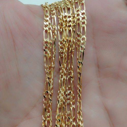 18K Gold filled 16" figaro chain