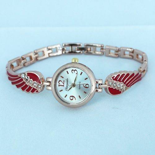 Angle wings bracelet watch red - *** LOCAL STOCK**