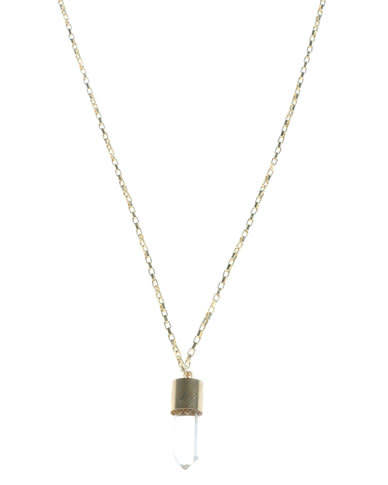 Utopia gold plated crystal drop pendant and necklace.. low shipping.local stock