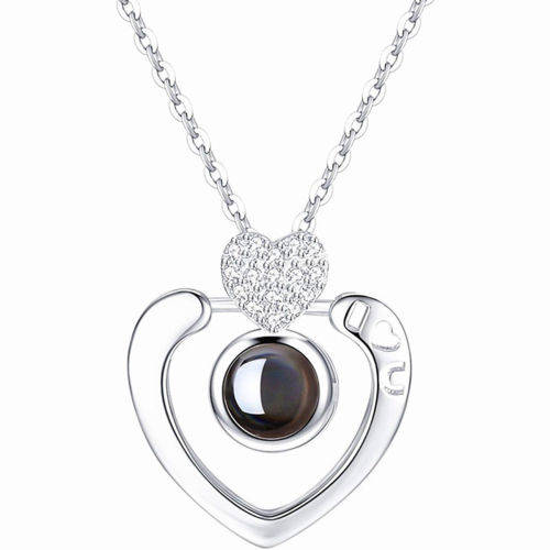 2018 Projection 100 Languages I Love You Charm Pendant Necklace  .. LOWEST SHIPPING