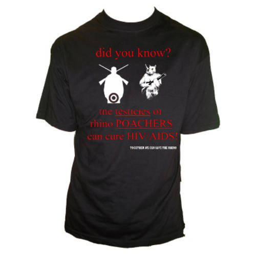Save the Rhino Shirt - Crazy Special Auction no reserve S/M/L