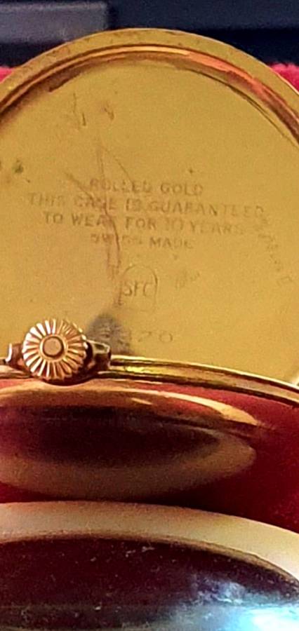 POCKET WATCH. ANTIQUE. CYMA DELUX. ROLLED GOLD. 15 JEWELS. SWISS MADE.