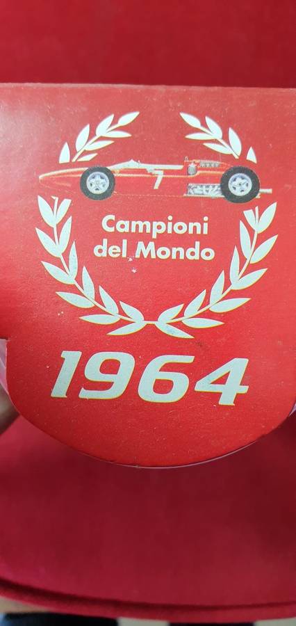 OFFICIAL SHELL FERRARI 1964 COLLECTIBLE GLASS SEALED IN  BOX.