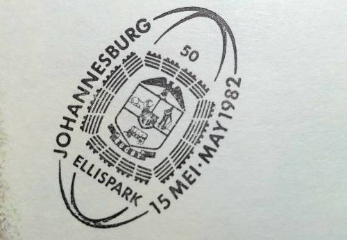 GOLD EMBOSSED ELLIS PARK STADIUM INAUGURATION. MEI 1982 . LIMITED EDITION .