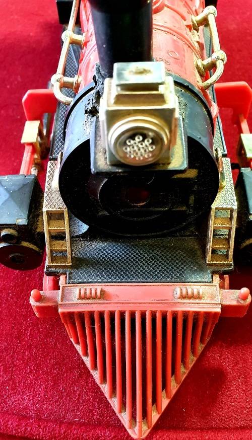 VINTAGE GREAT WESTERN W.& A.R.R. STEAM LOCOMOTIVE . 32 CM LONG.