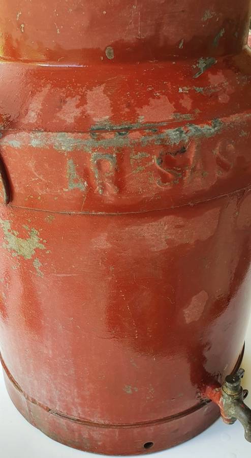 SAR / SAS 1930   40 L CONDUCTORS WATER CAN WITH BRASS TAP.