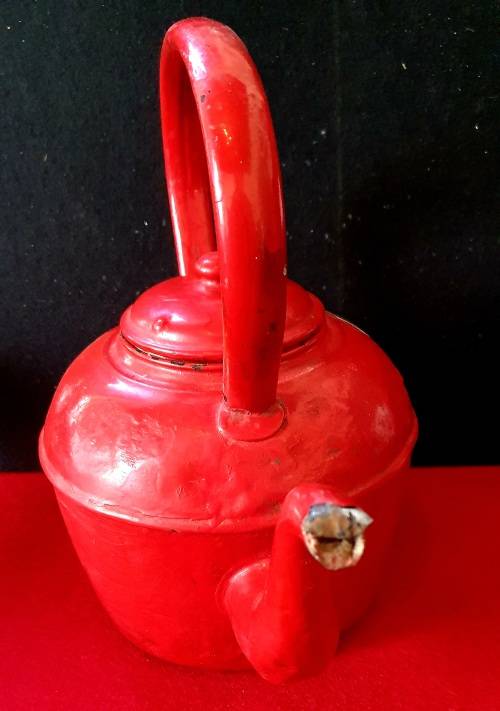 ORIGINAL STEAM TRAIN HUGE CONDUCTORS KETTLE. 1900s