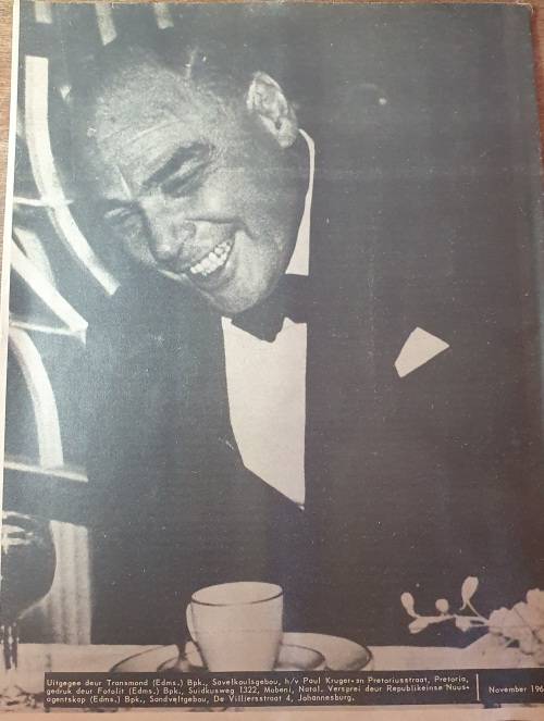 NOV.1968. VEG TYDSKRIF. AFRIKANER NUUSBLAD.  DREIG NASIONALE PERS DIE AFRIKANER BROEDERBOND?