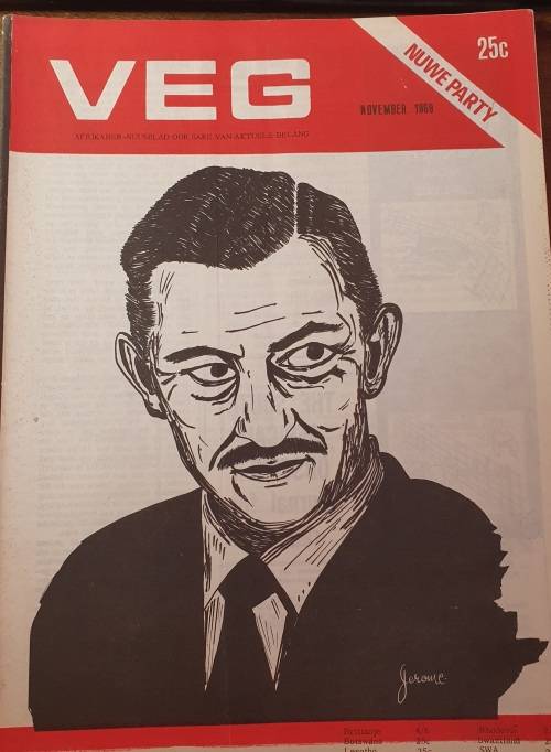 SEPT 1969. VEG TYDSKRIF. AFRIKANER NUUSBLAD. TOTSIENS DIV !