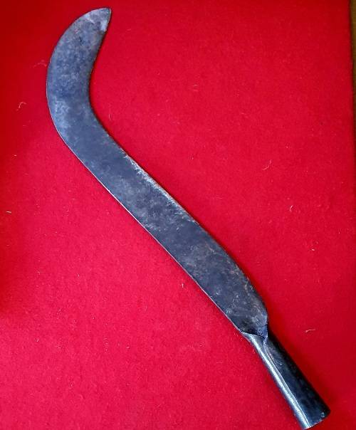 ANTIQUE A.W.WILLS BILL HOOK. ENGLAND. CIRCA 1876 .56 CM LONG.
