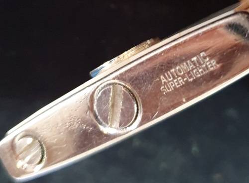 VINTAGE ATLASLIGHT LIGHTER WITH LOGO AND MOTHER OF PEARL INLAY