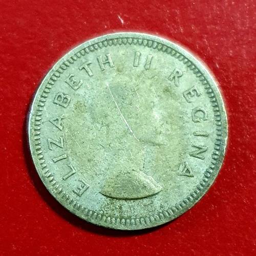 SILVER 1958  3 PENCE  Elizabeth II 1st portrait 1.414 g  EXCELLENT CONDITION !