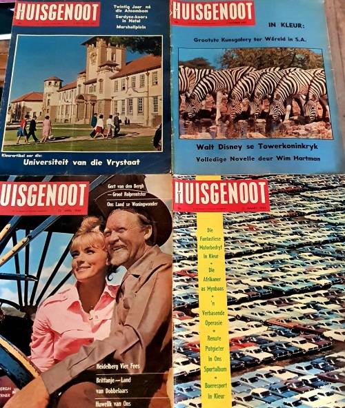 4 X  1965 HUISGENOOT TYDSKRIFTE !! HUGE FORMAT !!