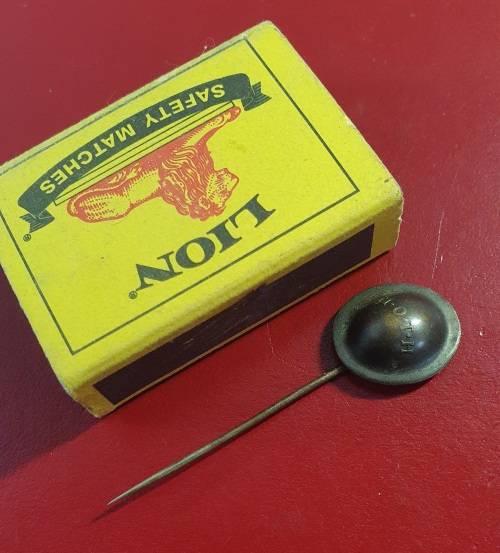 WW11 MOTH LAPEL PIN BADGE.