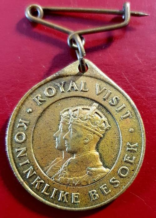 1947 Medal - Royal Visit of King George VI and Queen Elizabeth to South Africa.Numista Rarity 84