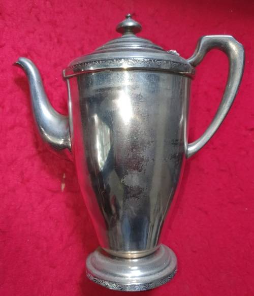 1930s PRESIDENT HEAVY SILVER PLATED TEA & COFFEE SET. STUNNING DETAIL. 4 PIECE .