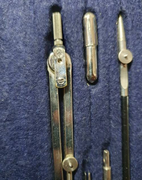 ANTIQUE TECHNICAL ARCHITECT DRAWING SET.