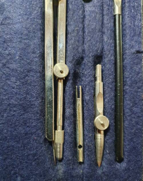 ANTIQUE TECHNICAL ARCHITECT DRAWING SET.