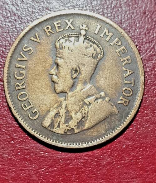 1929 UNION HALF PENNY . EXCEPTIONAL CONDITION !