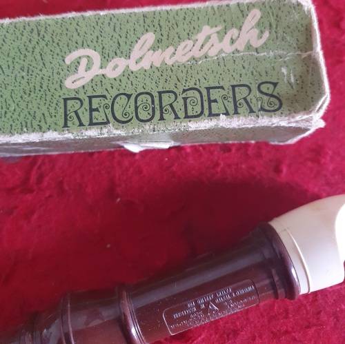 VINTAGE DOLMETSCH RECORDER IN BOX !! BLOKFLUIT.